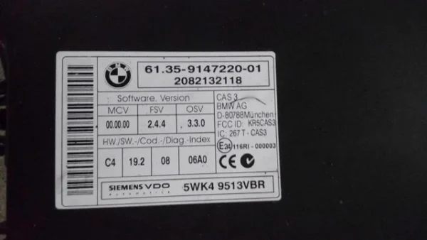 bmw m3 e92 vendo modulo unidad control cas - Imagen 2