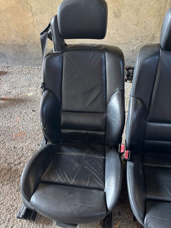 BMW m3 e46 asientos completos cuero negro - Imagen 4
