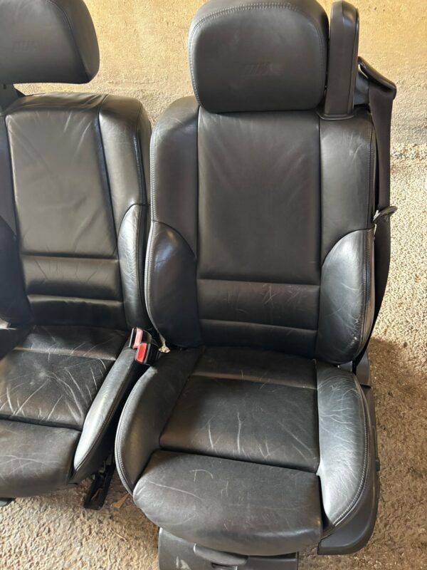 BMW m3 e46 asientos completos cuero negro - Imagen 8