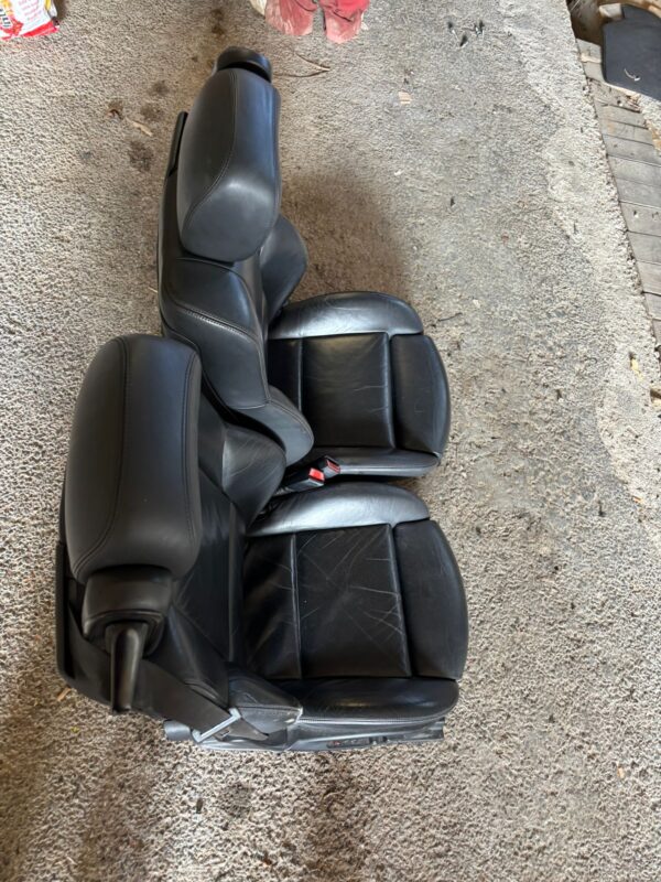BMW m3 e46 asientos completos cuero negro - Imagen 3